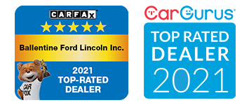 George Ballentine Ford Lincoln Inc. is Carfax 2021 Top-Rated Dealer and CarGurus Top Rated Dealer of 2021